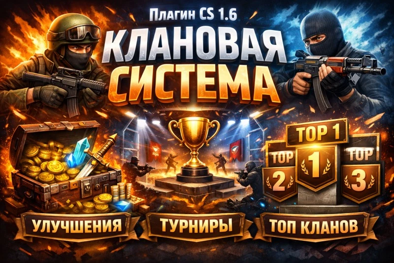 Кланы для CS 1.6 | TSG Clan System 2.8 | ReAPI