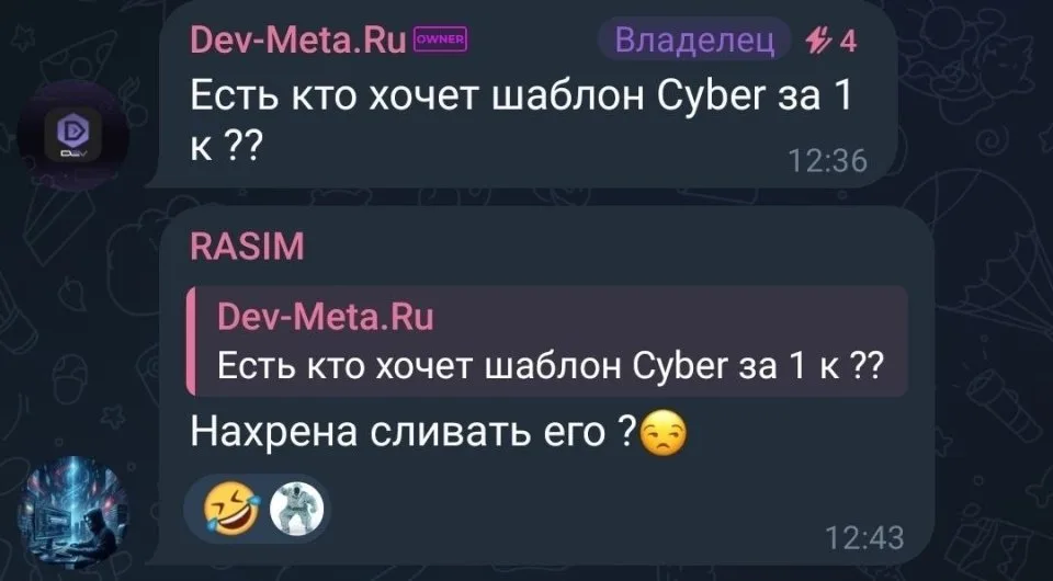 Доказательство 1 по записи Dev-Meta.ru (Dev Meta, DarkKit и др)